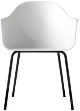 White Polypropylene / Black Steel color