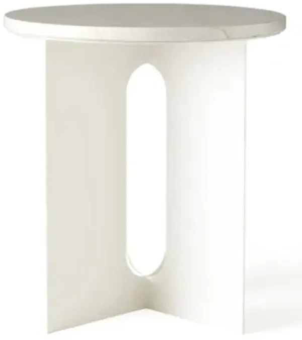 Androgyne Side Table, Metal Base