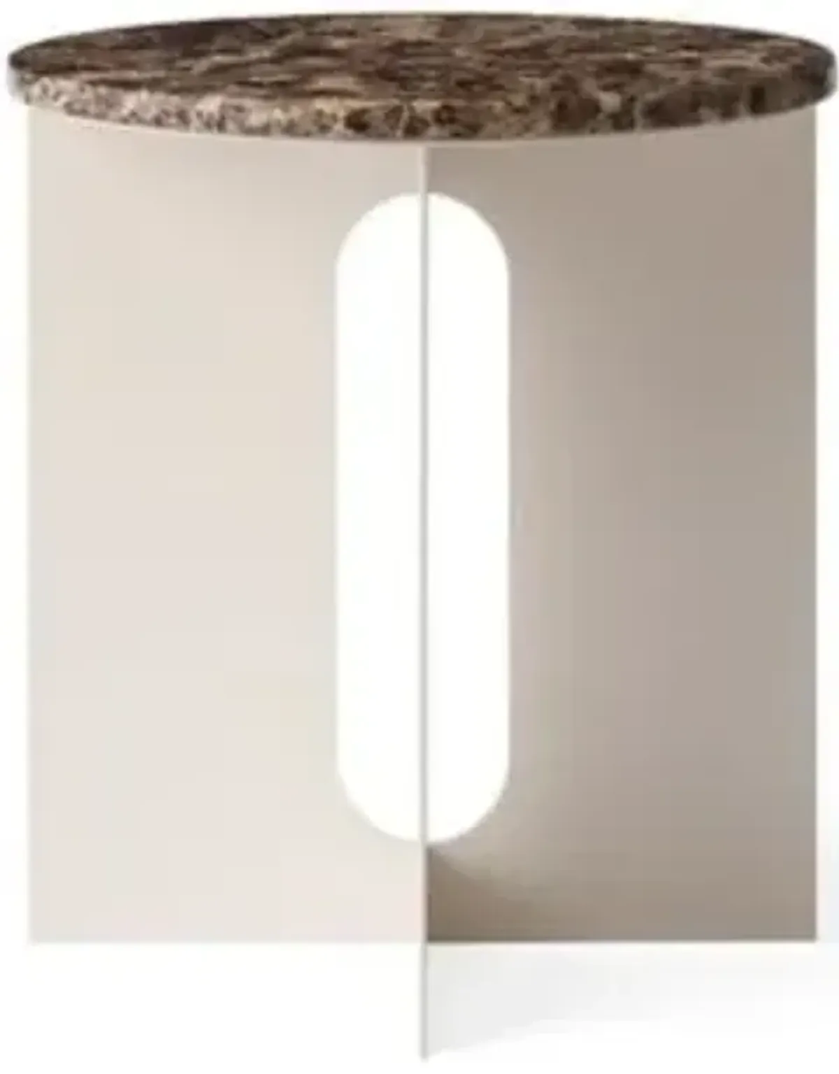 Androgyne Side Table, Metal Base