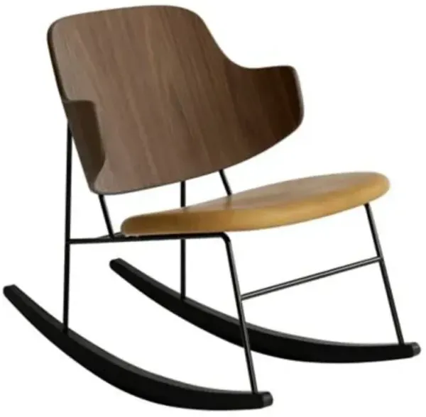 The Penguin Upholstered Seat Rocking Chair