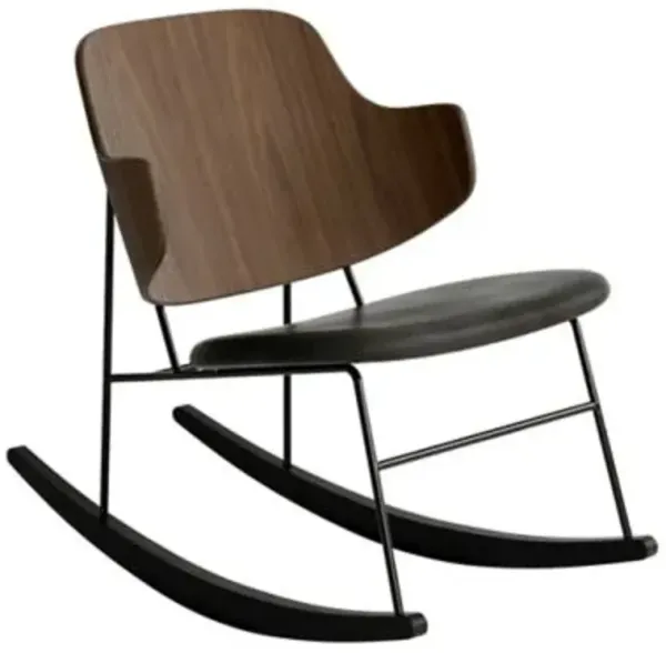 The Penguin Upholstered Seat Rocking Chair