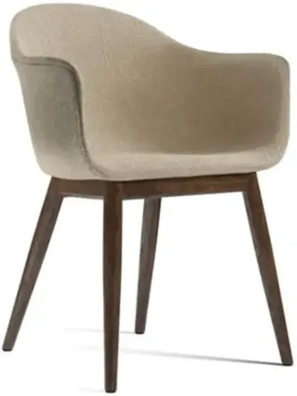 Harbour Armchair, Wood Base, Fully Upholstered