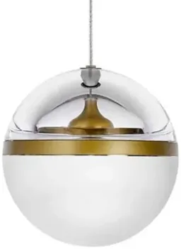 Frosted White / Brass color