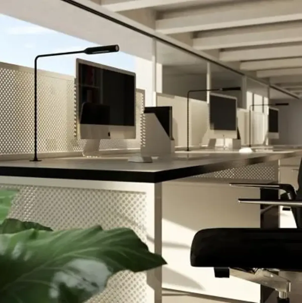 Flo LED Grommet Desk Lamp