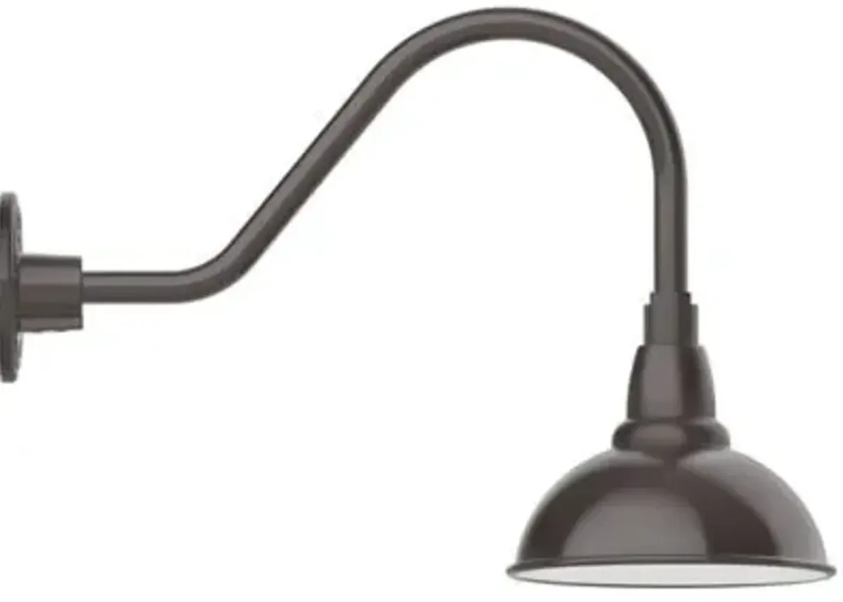 Rhonda Outdoor Gooseneck Wall Sconce