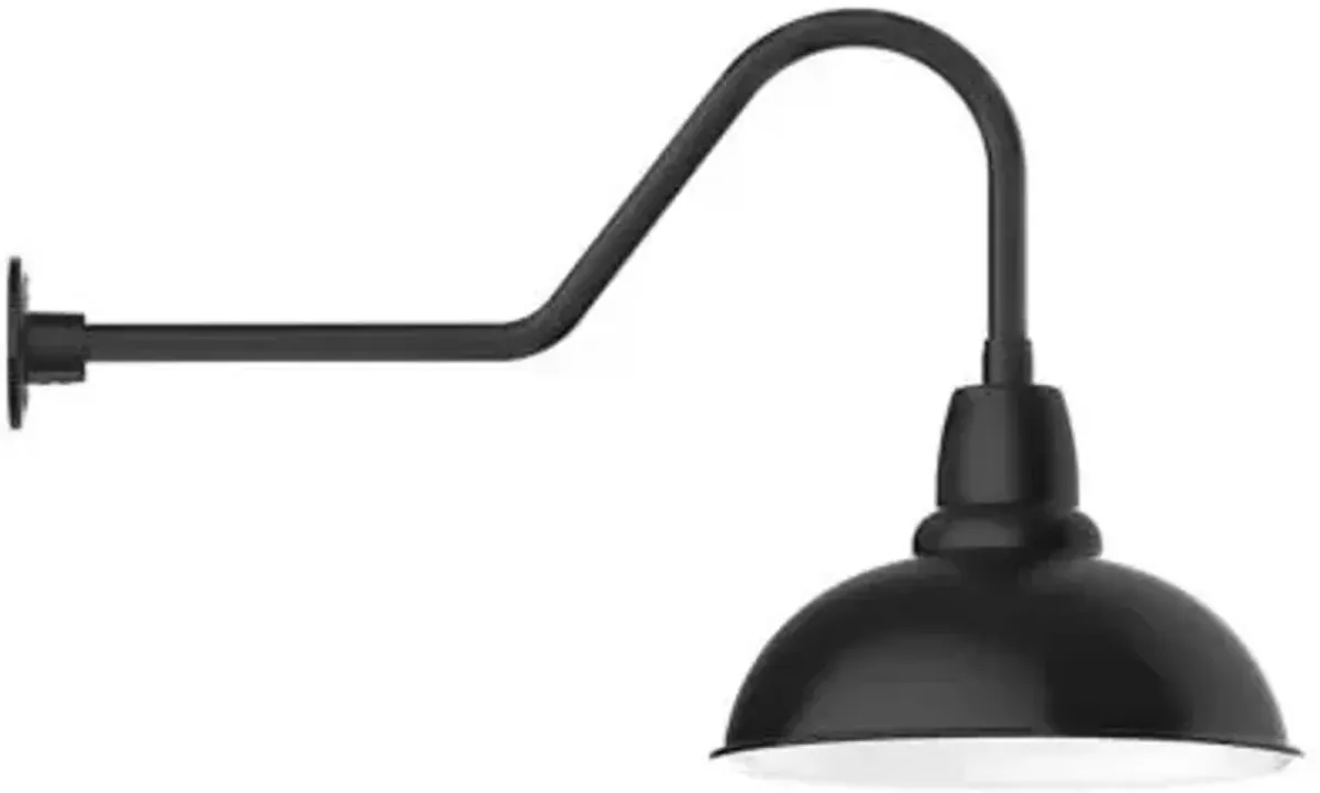 Rhonda Outdoor Gooseneck Wall Sconce