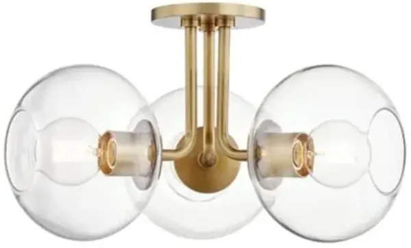 Margot 3-Light Semi-Flushmount