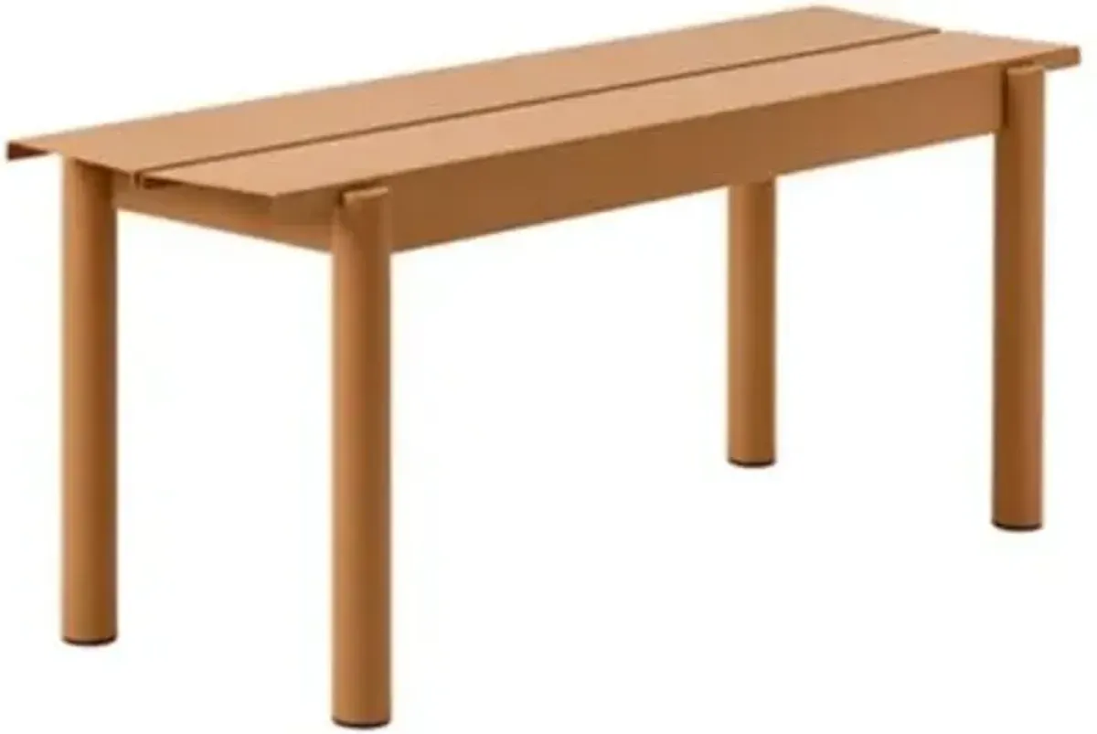 Linear Steel Outdoor Bench