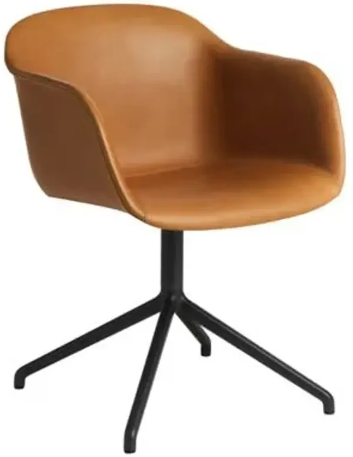 Fiber Armchair with Swivel Base
