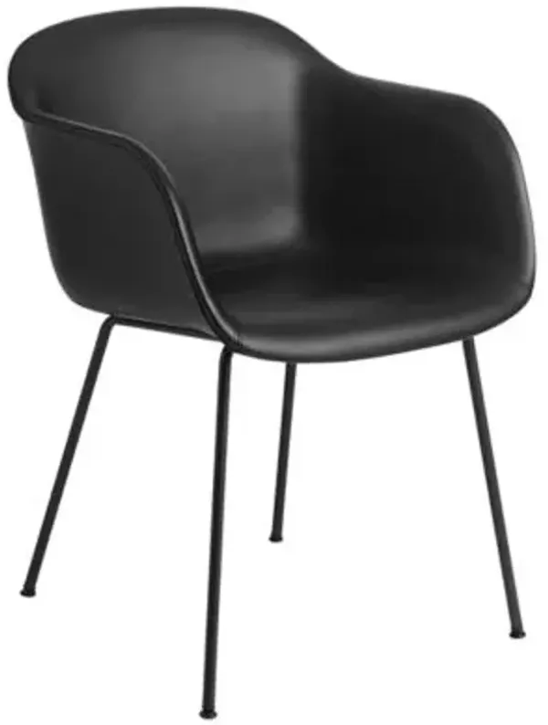 Fiber Armchair with Tube Base