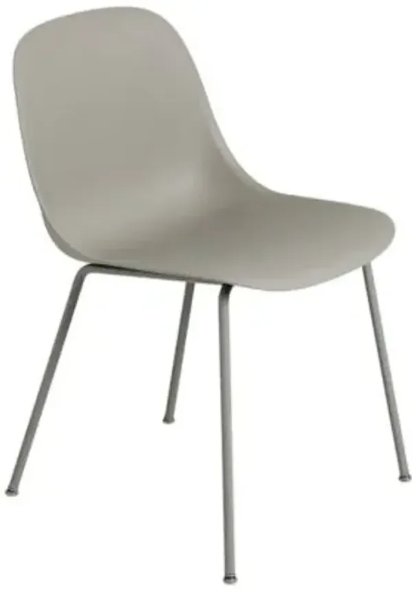 Fiber Side Chair with Tube Base