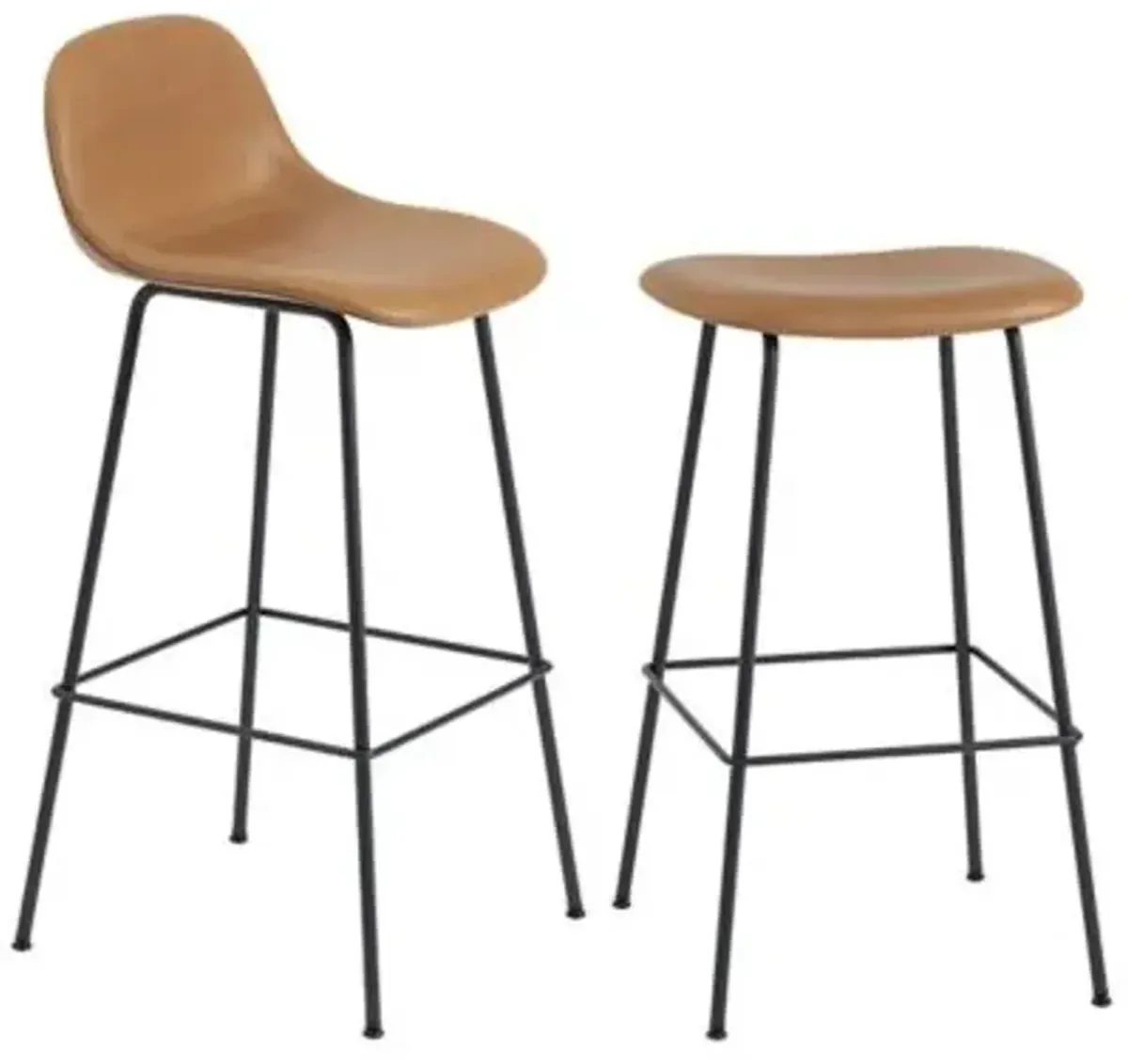 Fiber Stool with Tube Base