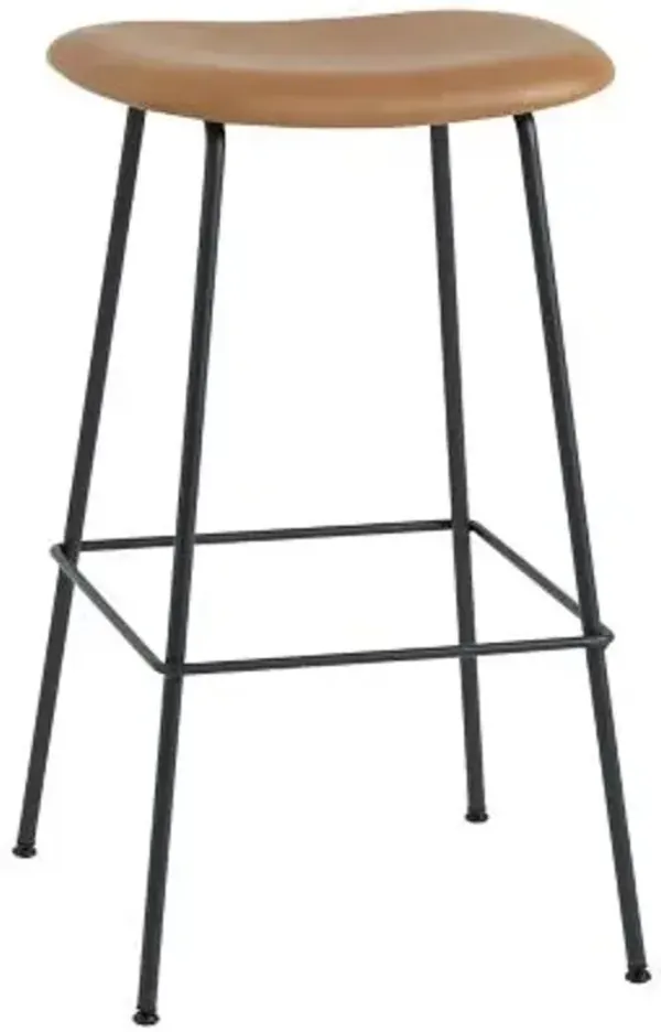 Fiber Stool with Tube Base