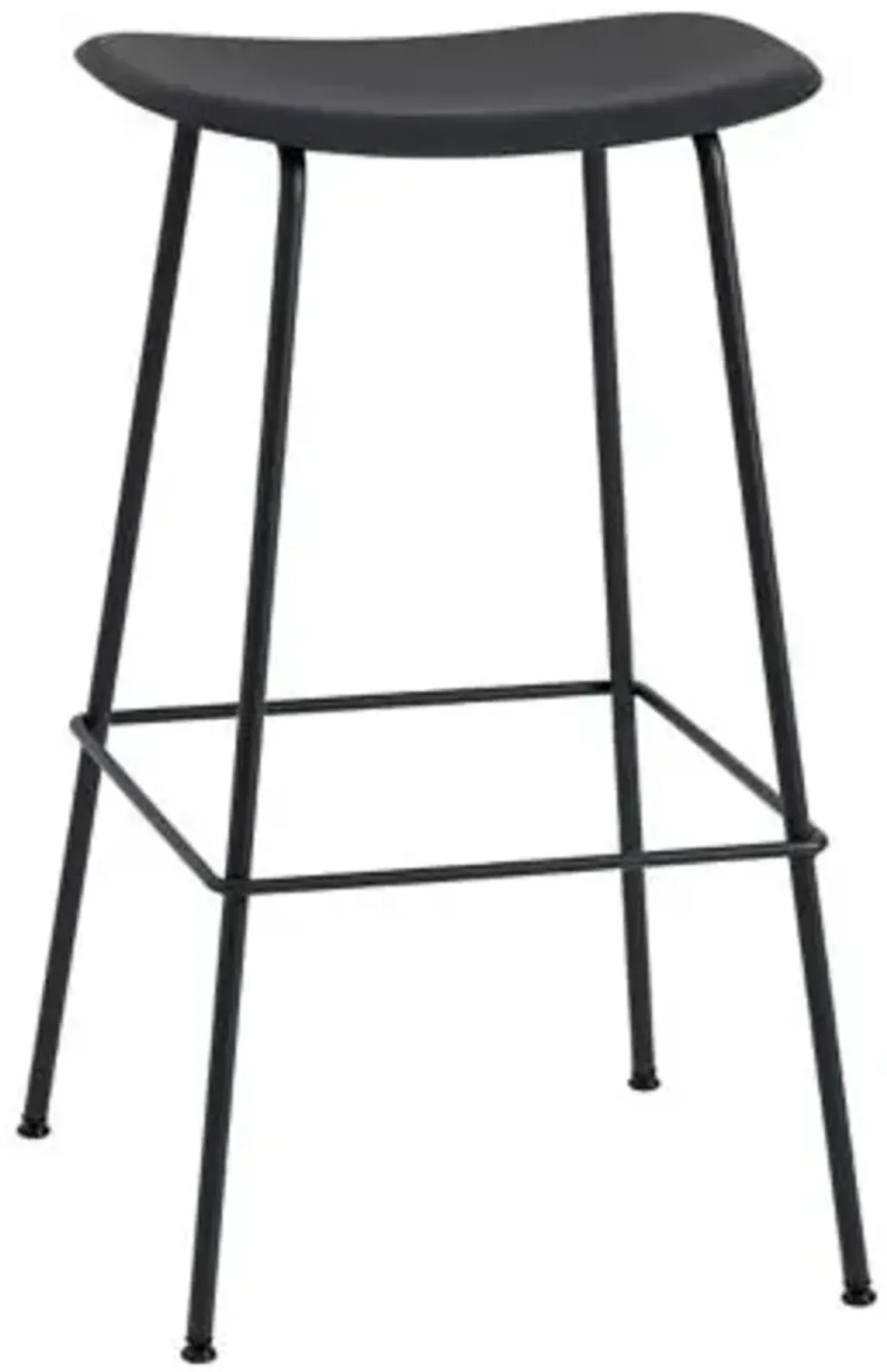 Fiber Stool with Tube Base