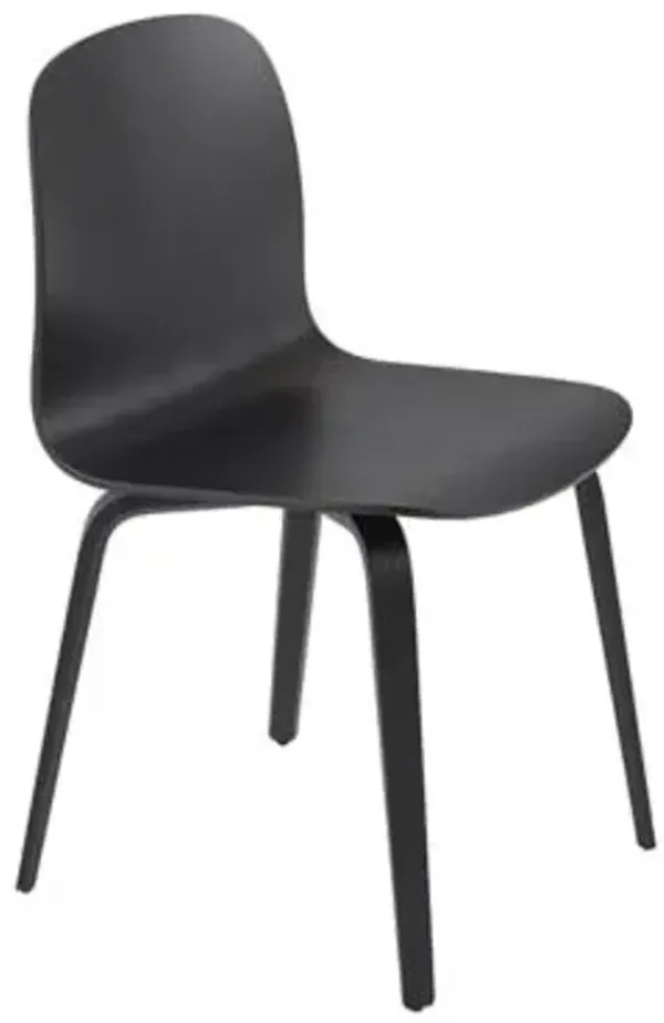Visu Chair with Wood Base