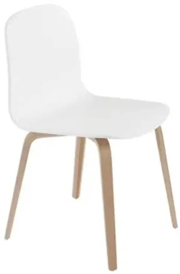 Visu Chair with Wood Base