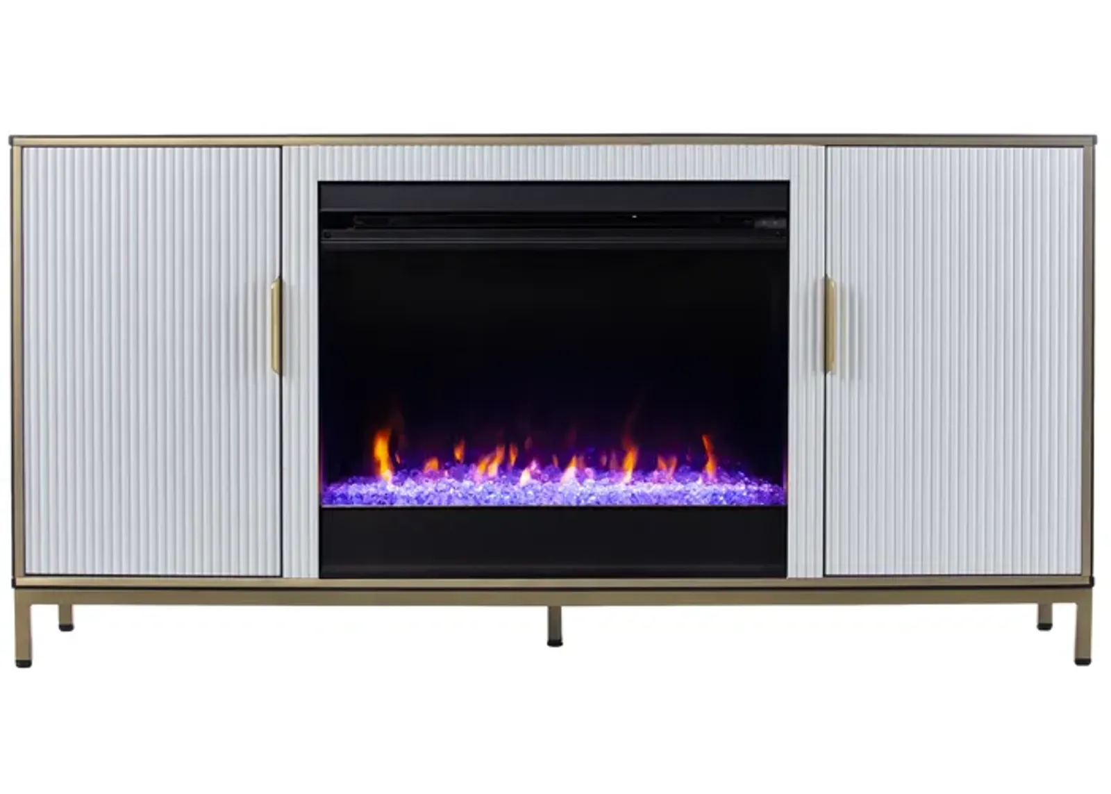 Clif Color Changing Fireplace Console