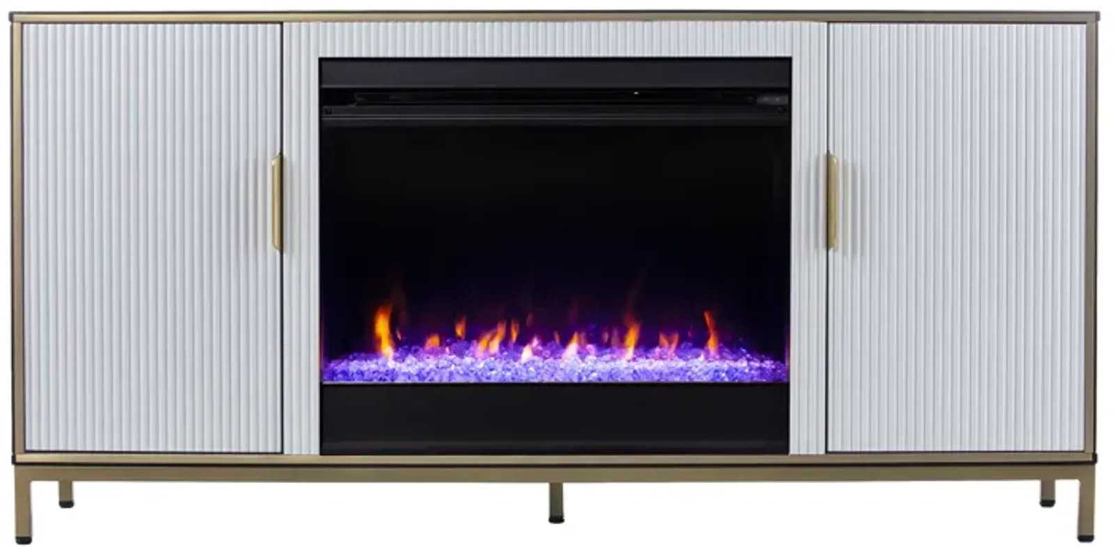 Clif Color Changing Fireplace Console