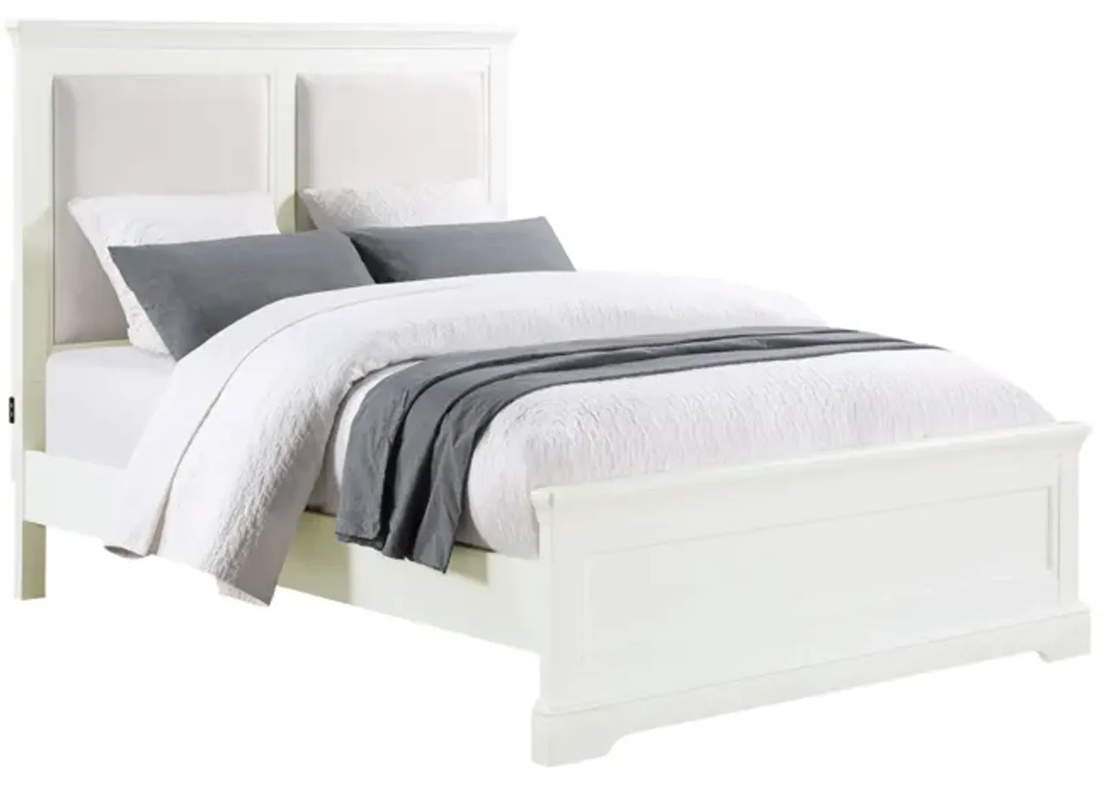 Tamarack Upholstered Twin Bed in White