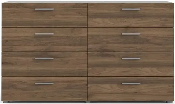 Tvilum Austin 8 Drawer Double Dresser, Walnut
