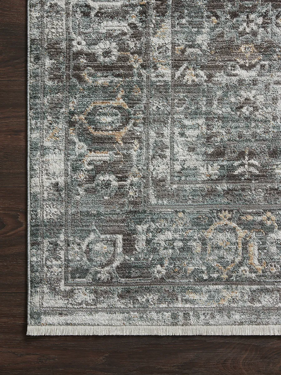 Bonney BNY05 Slate/Teal 7'10" x 10'2" Rug