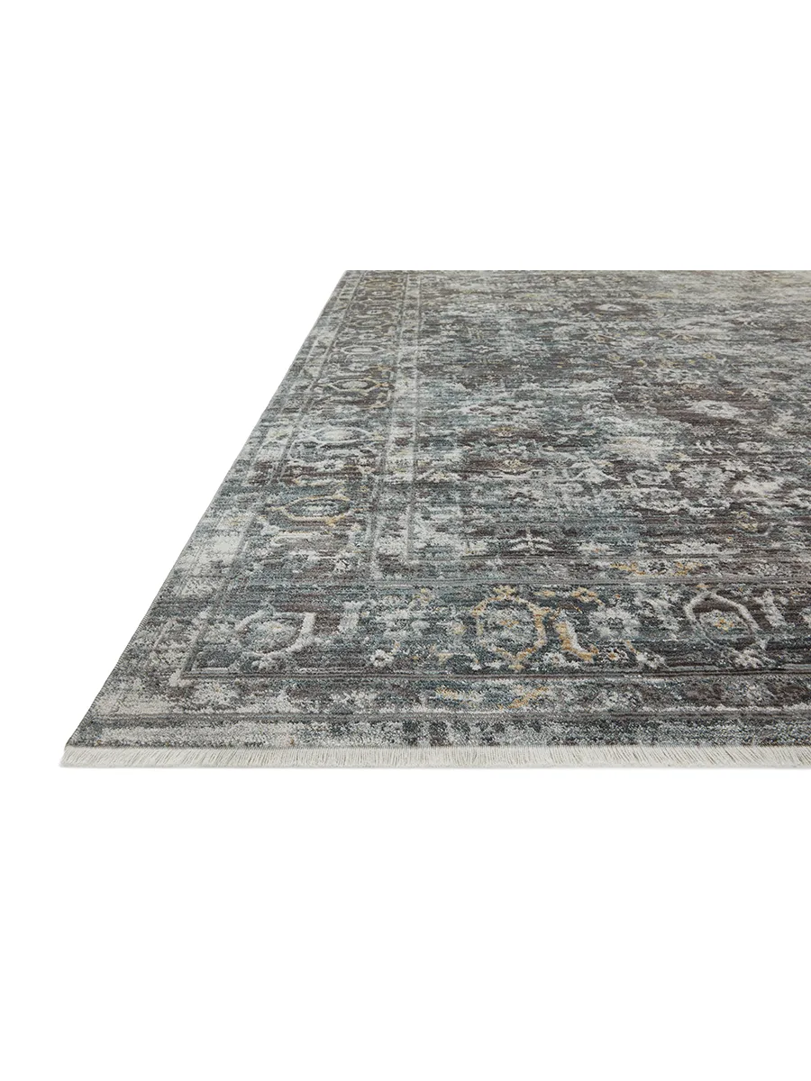 Bonney BNY05 Slate/Teal 7'10" x 10'2" Rug