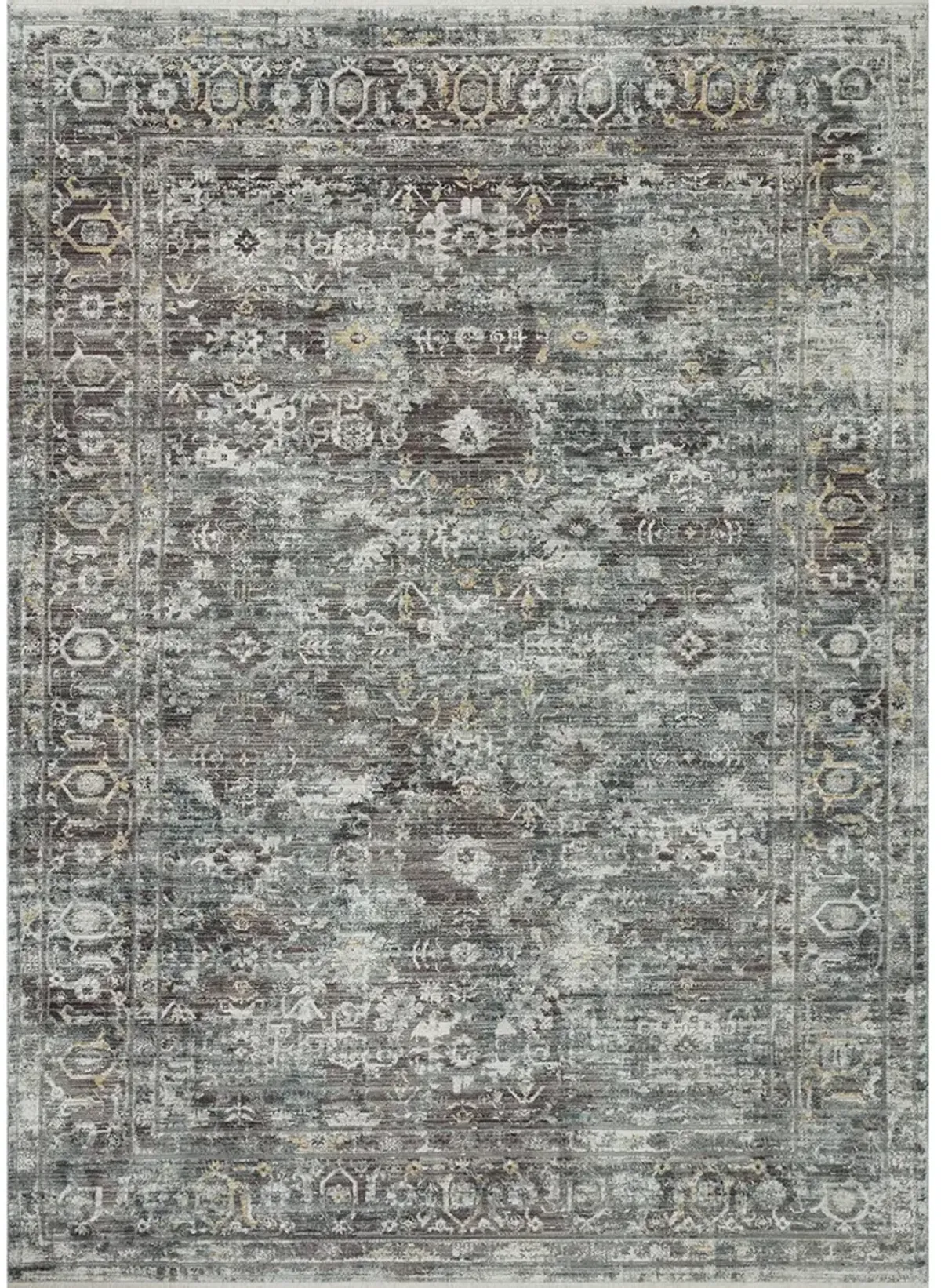 Bonney BNY05 Slate/Teal 7'10" x 10'2" Rug