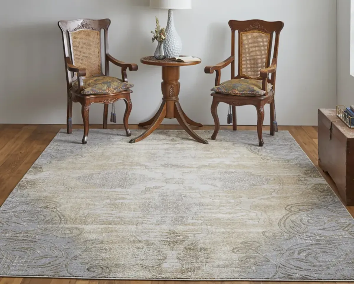 Celene 39L1F Silver/Tan/Gray 10' x 14' Rug