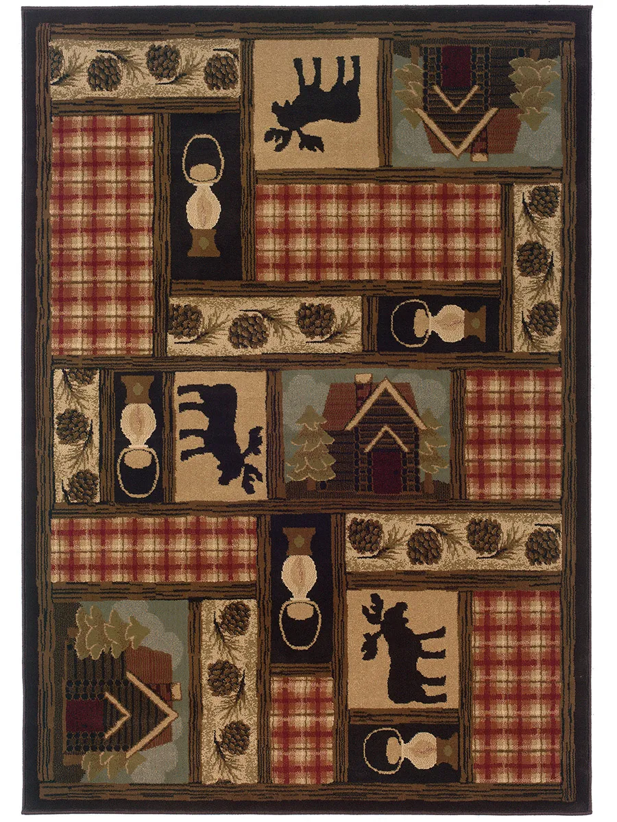 Hudson 5'3" x 7'6" Brown Rug