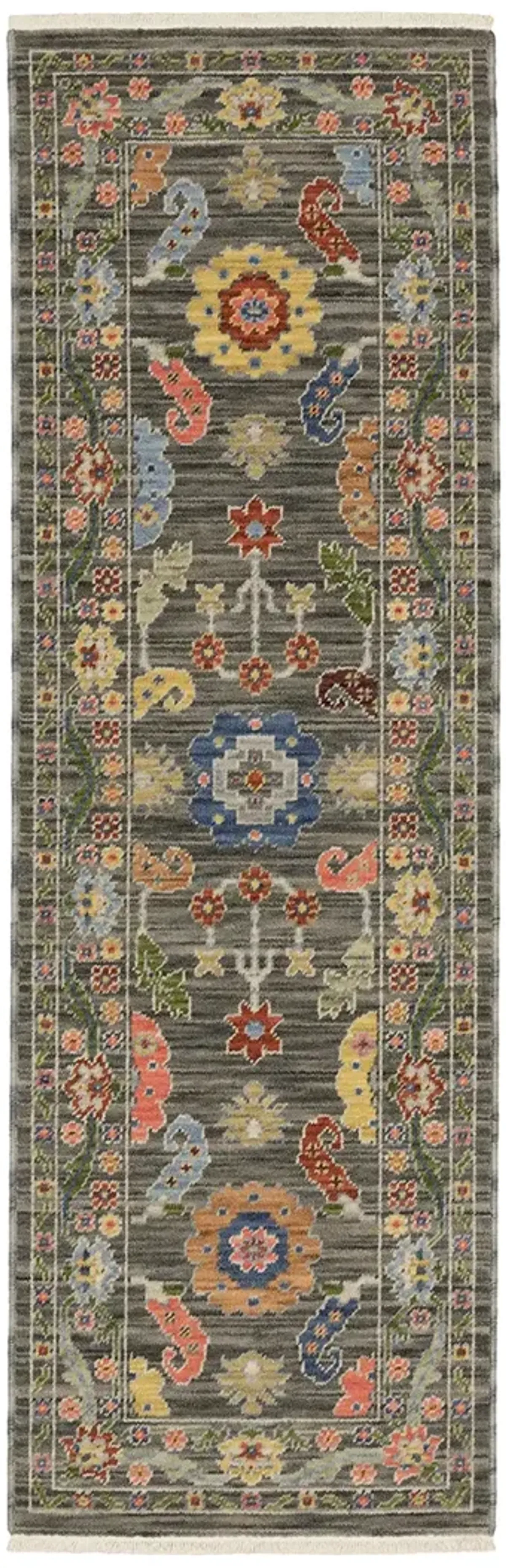 Lucca 2' x 6' Grey Rug