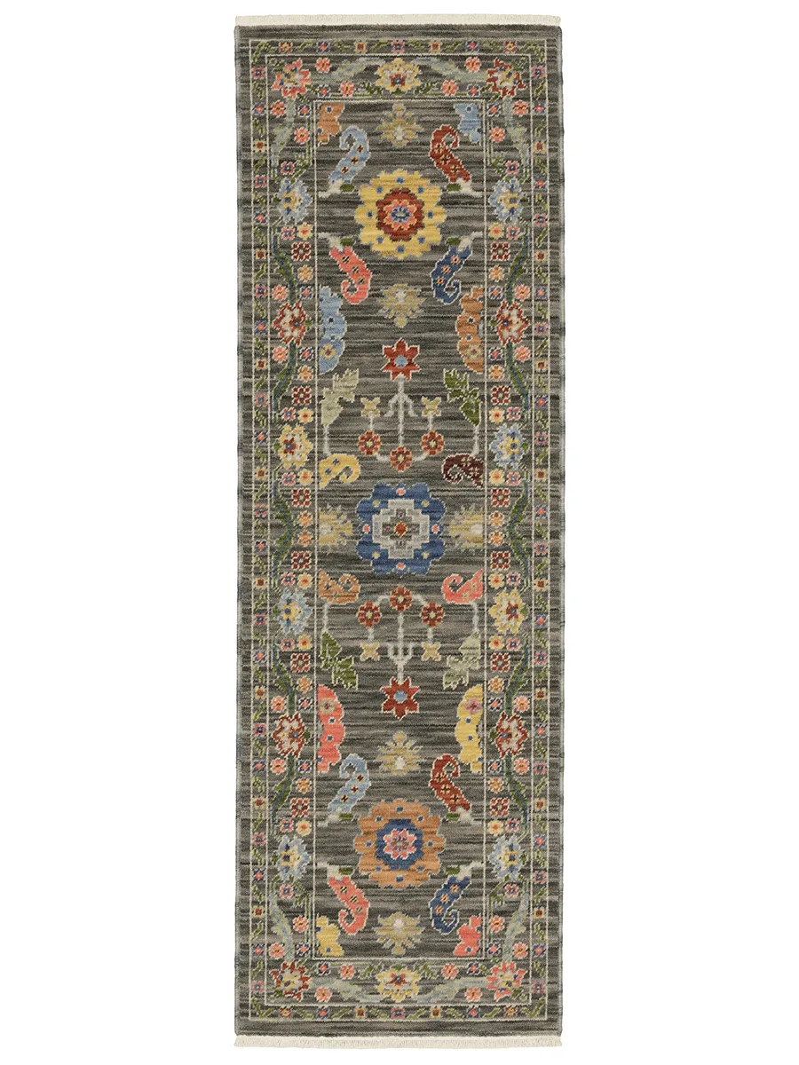 Lucca 2' x 6' Grey Rug