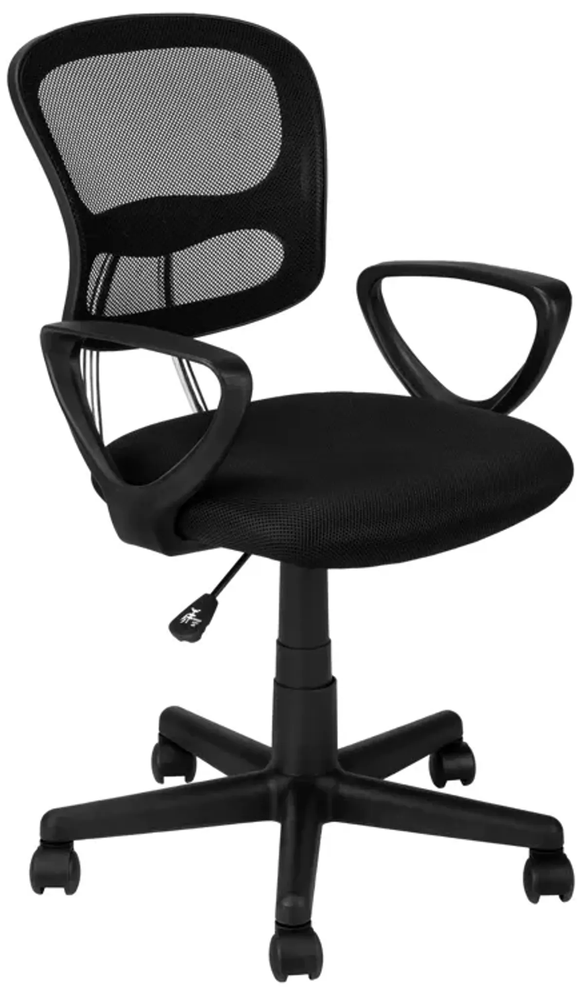 Monarch Specialties I 7260 Office Chair, Adjustable Height, Swivel, Ergonomic, Armrests, Computer Desk, Work, Juvenile, Metal, Mesh, Black, Contemporary, Modern