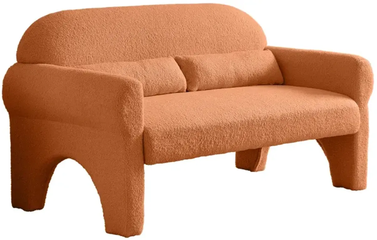 Modern Boucle Loveseat For Living Room