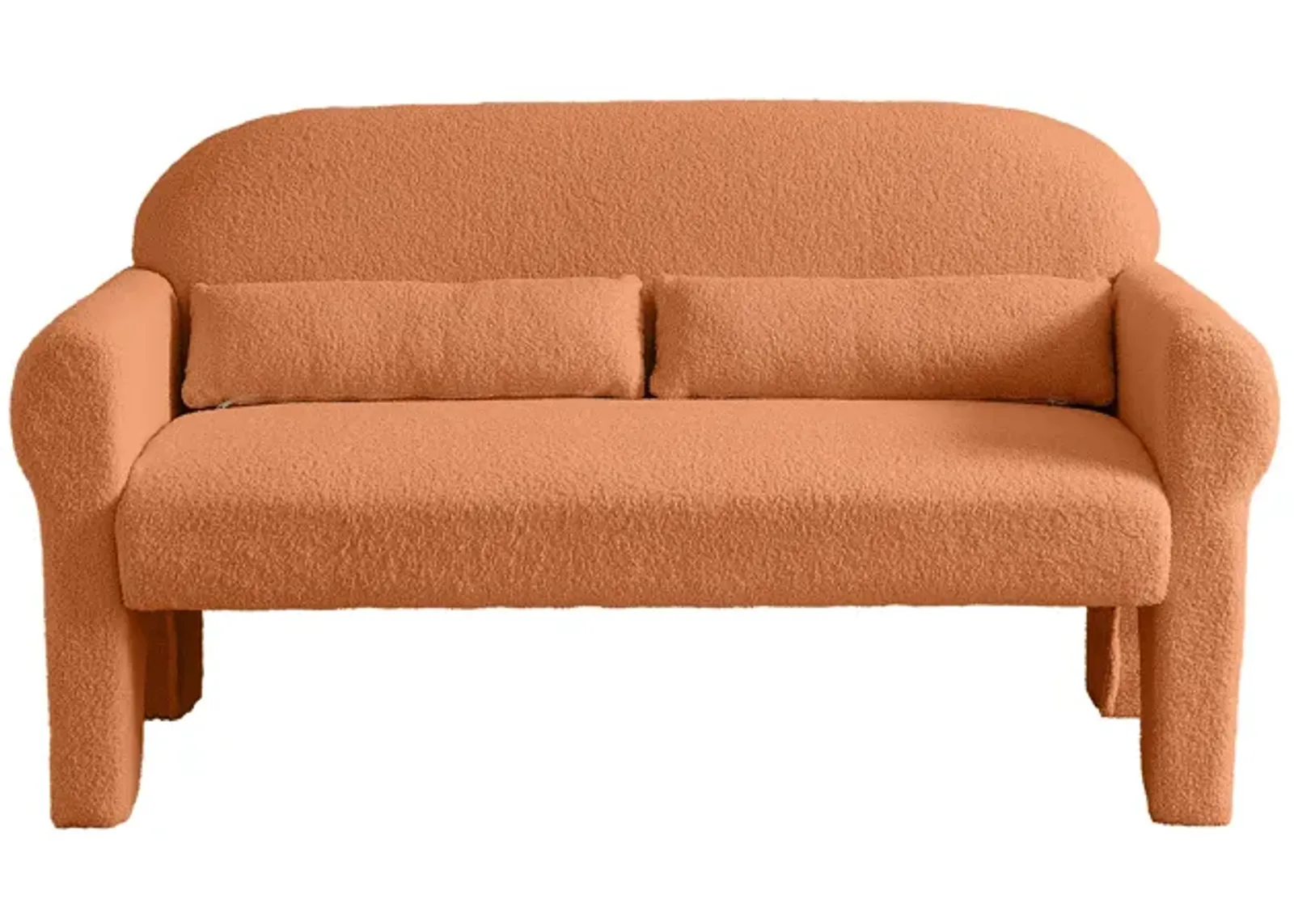 Modern Boucle Loveseat For Living Room