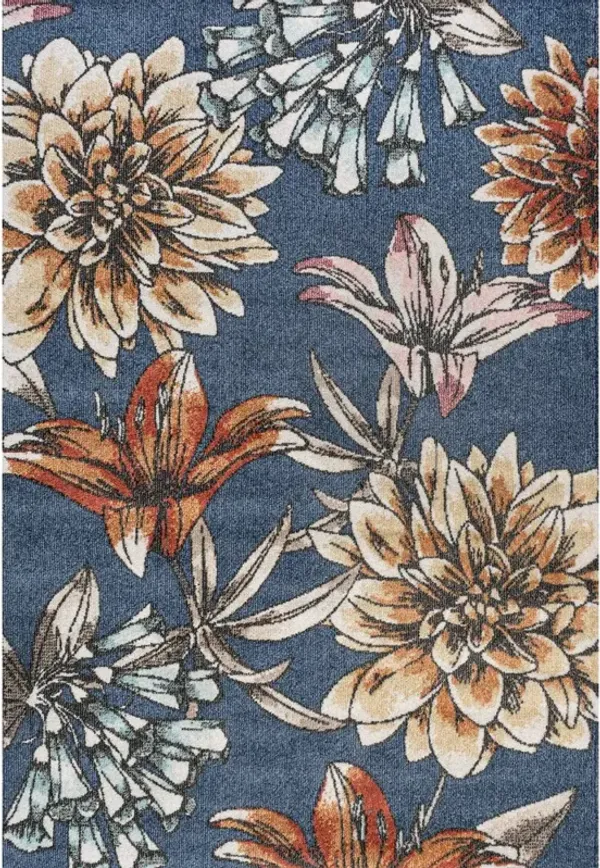 Giglio Modern Botanical Flower Area Rug