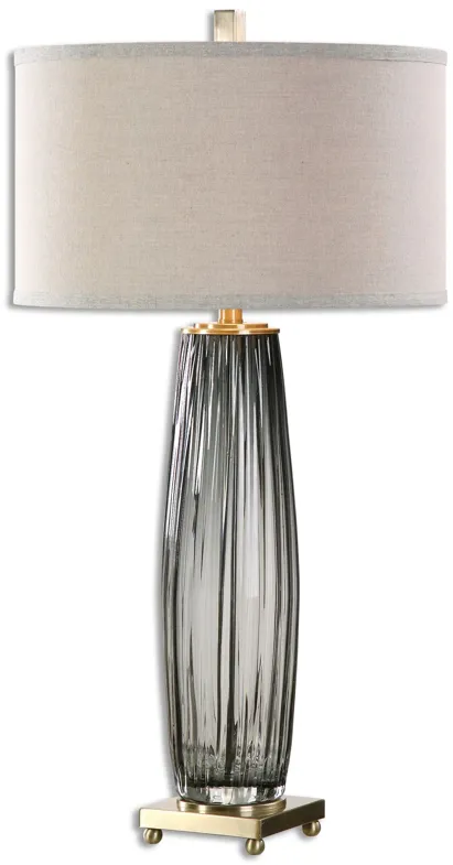 Uttermost Vilminore Gray Glass Table Lamp