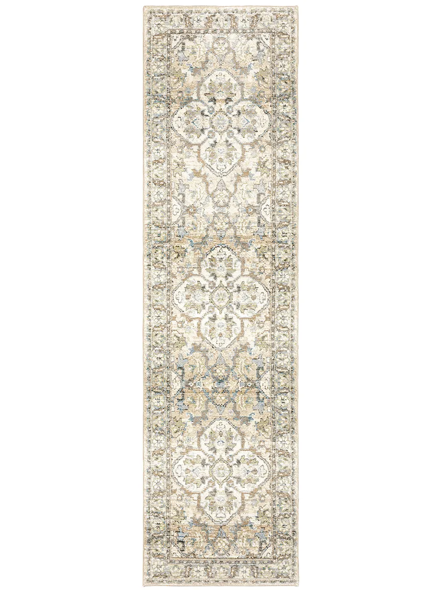 Andorra 2'6" x 12' Beige Rug