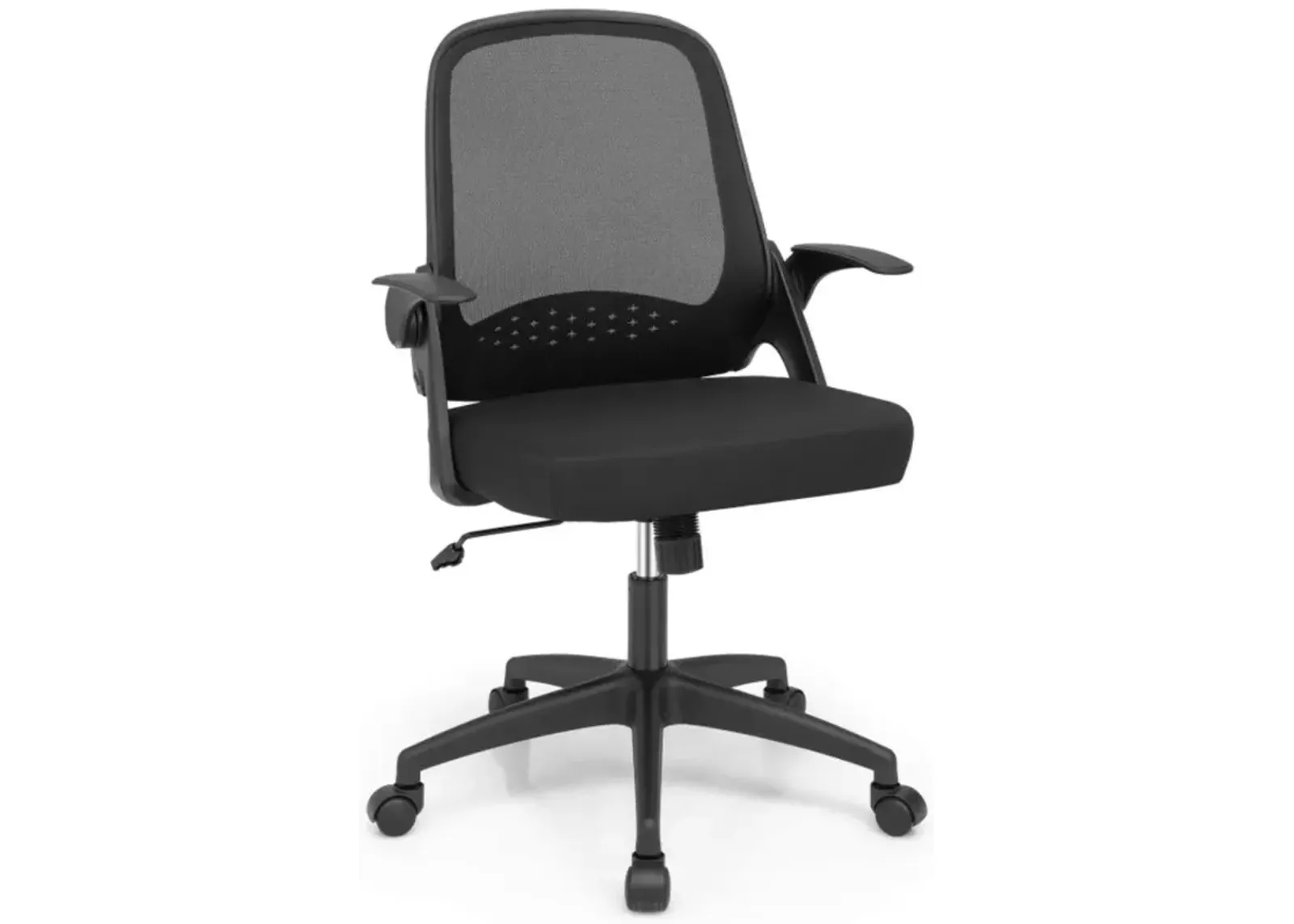 Hivvago Adjustable Mesh Office Chair Rolling Computer Desk Chair with Flip-up Armrest