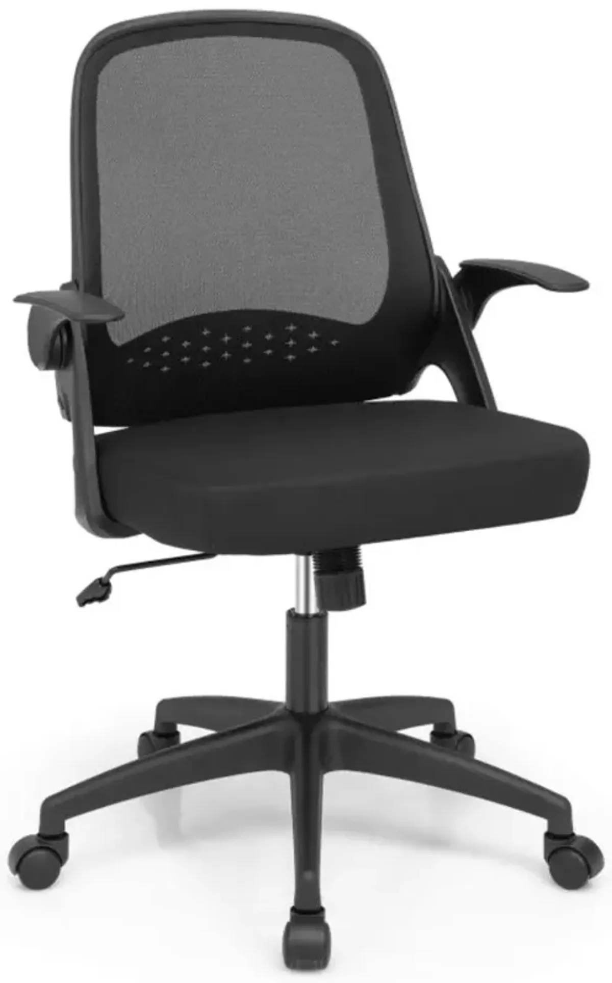 Hivvago Adjustable Mesh Office Chair Rolling Computer Desk Chair with Flip-up Armrest