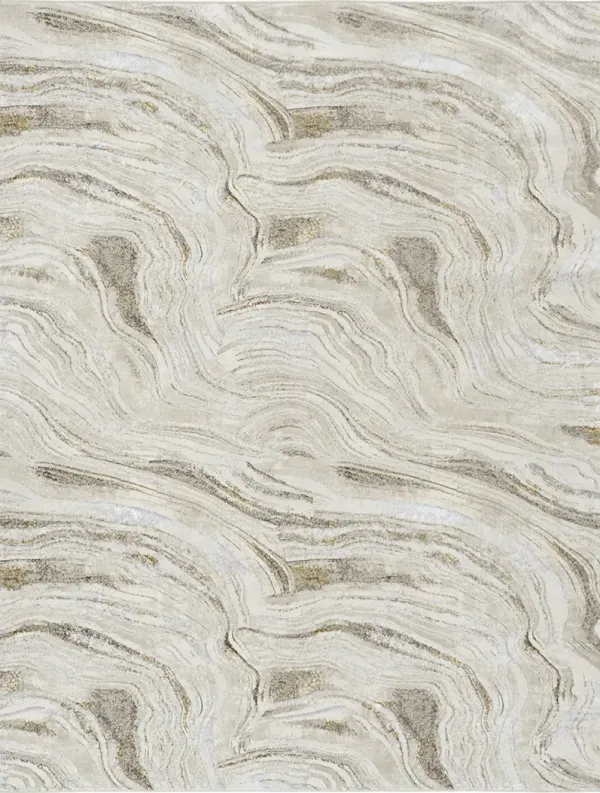 Glitz GLZ22 Gray/Gold 9' x 12' Rug