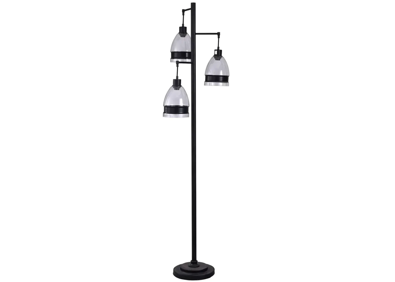 Painted Black Floor Lamp (Set of 2)