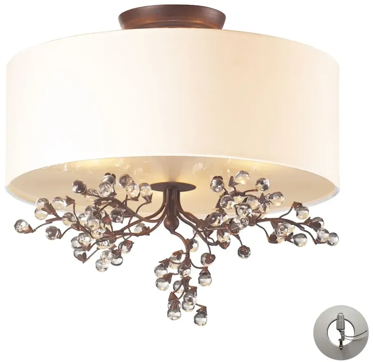 Winterberry Semi Flush Mount