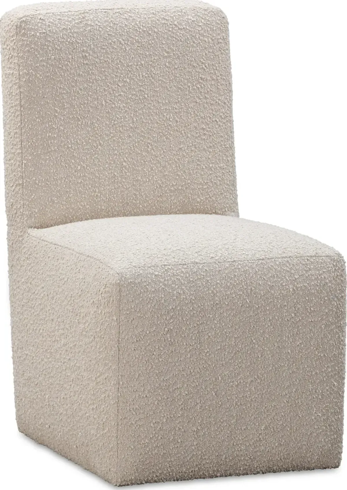 Liv Fully Upholstered Dining Chair in Brun Boucle - Set of 2