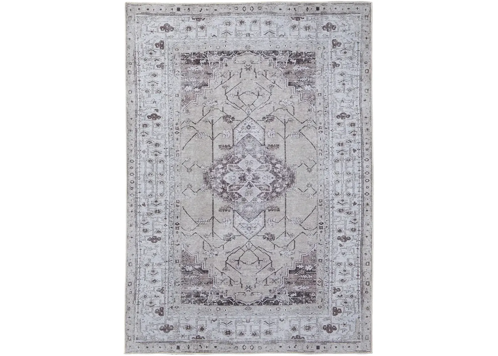 Percy 39PAF 7'10" x 9'10" Tan/Ivory/Gray Rug