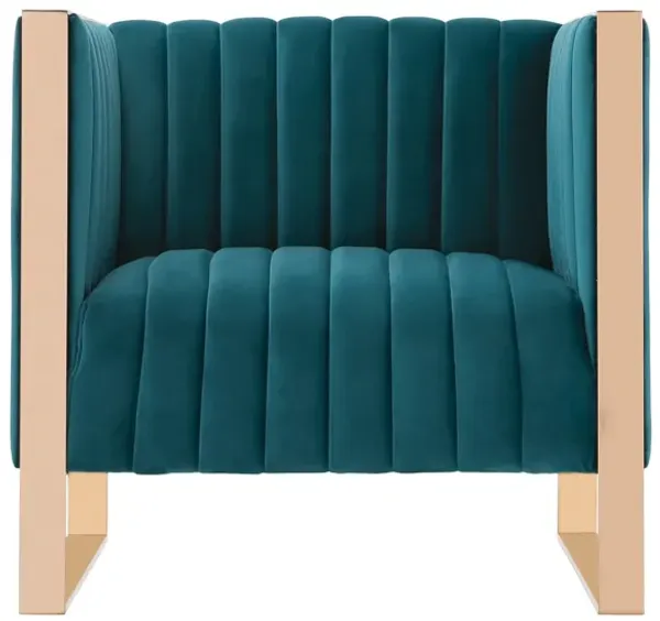 Trillium Blue Accent Chair