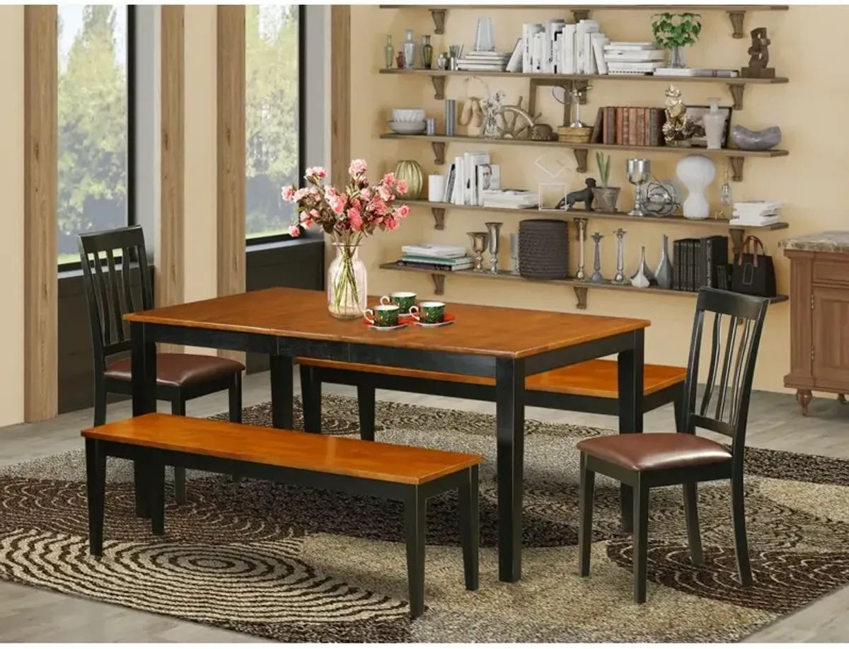 Dining Room Set Black & Cherry