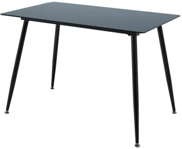 Teamson Home - Julianna 43 inch Glass Dining Table - Black