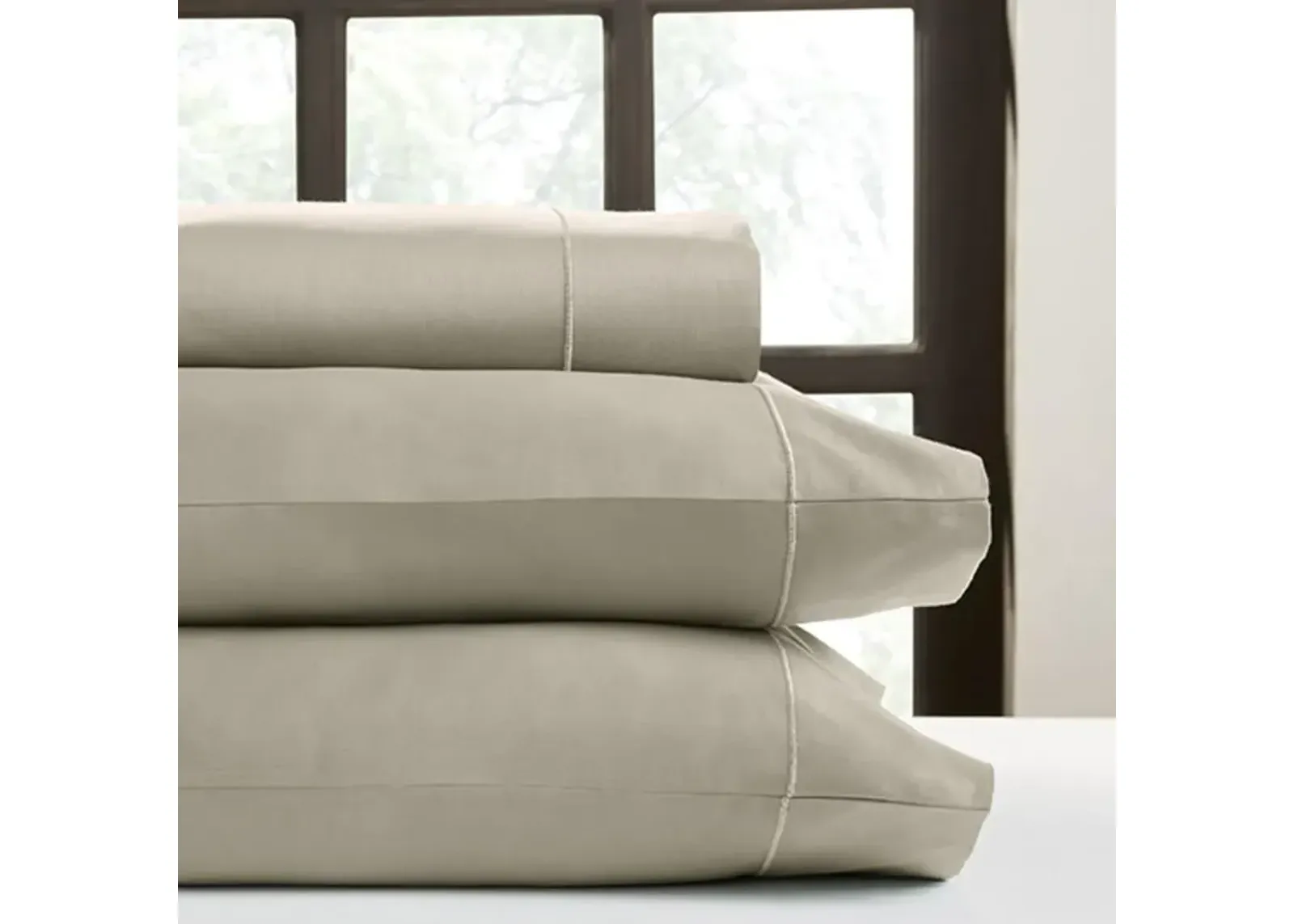 Perthshire Platinum Concepts 1000 Thread Count Solid Sateen Sheet - 4 Piece Set