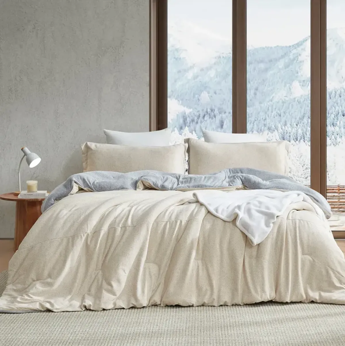 Hoodie Sleep - Coma Inducer� Oversized Comforter Set - Creamy Taupe