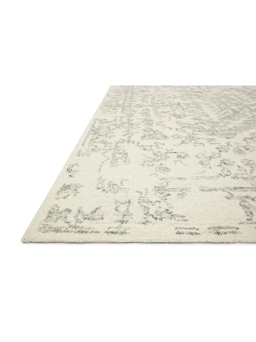 Annie White/Grey 9'3" x 13' Rug